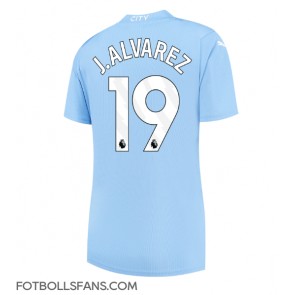 Manchester City Julian Alvarez #19 Replika Hemmatröja Damer 2023-24 Kortärmad